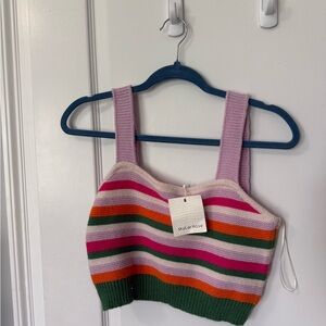 Striped Knit Crop Top